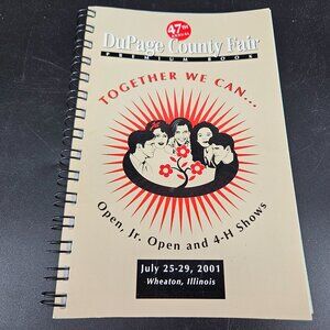 Illinois Premium Prize Catalog Book DuPage County Fair Open Class 4H Show 2001